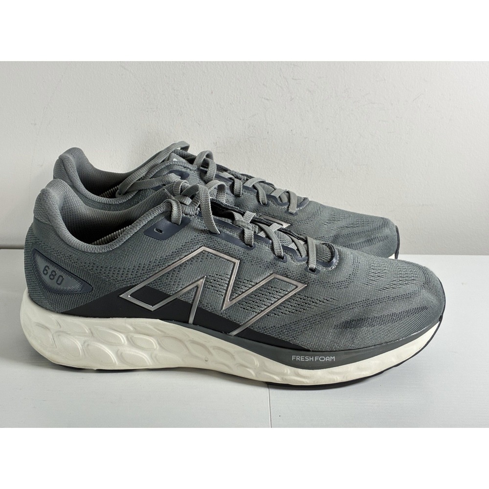 New Balance Men Fresh Foam 680 V8 Running Launch Shoes  Gray Sz 13 4E Wide